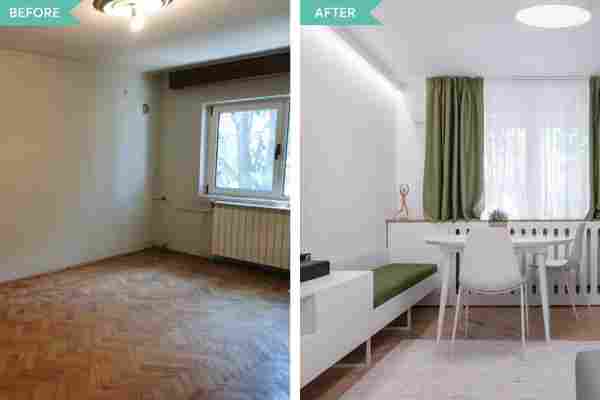 Before&after: două arhitecte au ras totul dintr-un apartament nerenovat din ’89, înainte să-i dea o nouă viață